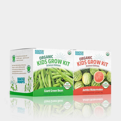 Kids Grow Kit - Science Edition - Organic Bean & Watermelon 2 Pack